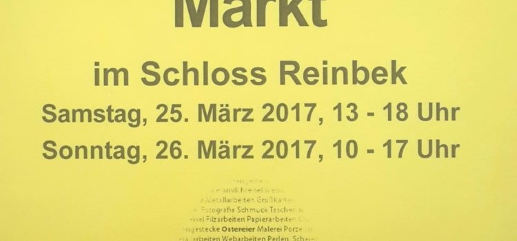Österlicher Kunsthandwerkermarkt in Reinbek am 25. & 26. März 2017
